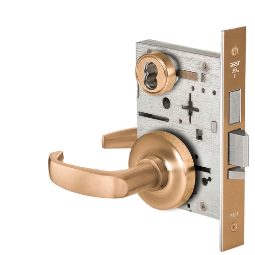 Mortise Lock Satin Bronze Clear Coated