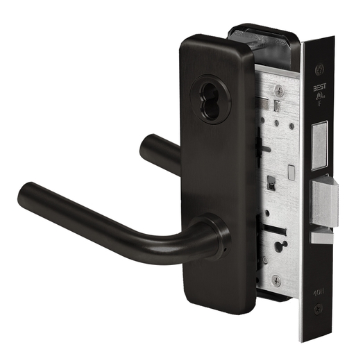 Mortise Lock Flat Black Coated