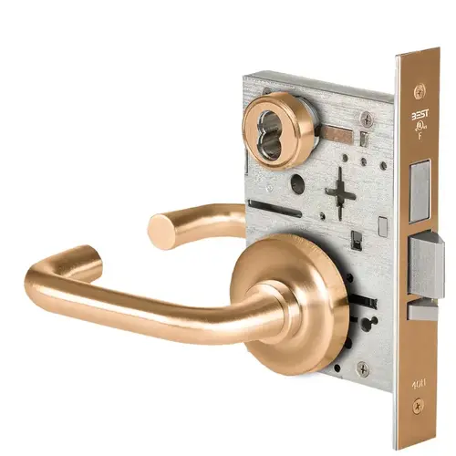 Mortise Lock Satin Bronze Clear Coated