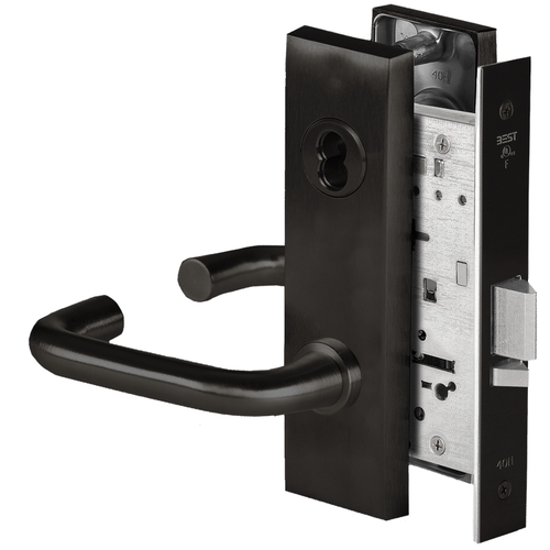 Mortise Lock Flat Black Coated