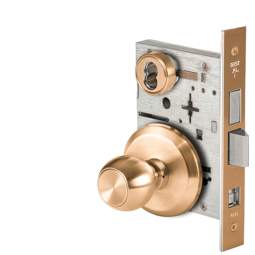 Mortise Lock Satin Bronze Clear Coated