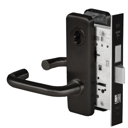 Mortise Lock Flat Black Coated