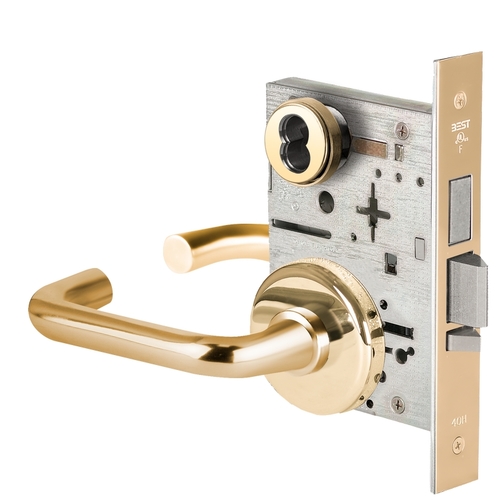 Mortise Lock Bright Brass