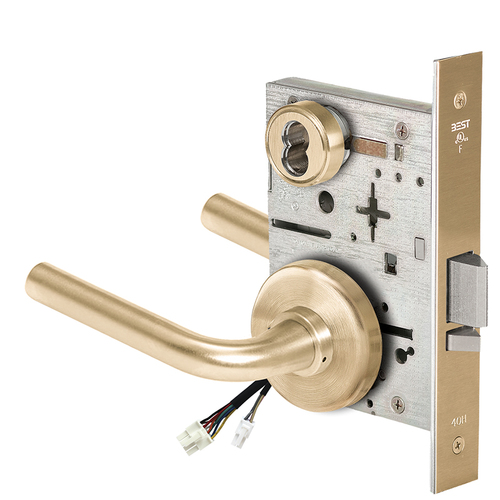 Electric Mortise Lock Satin Brass