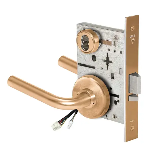 Electric Mortise Lock Satin Bronze Clear Coated