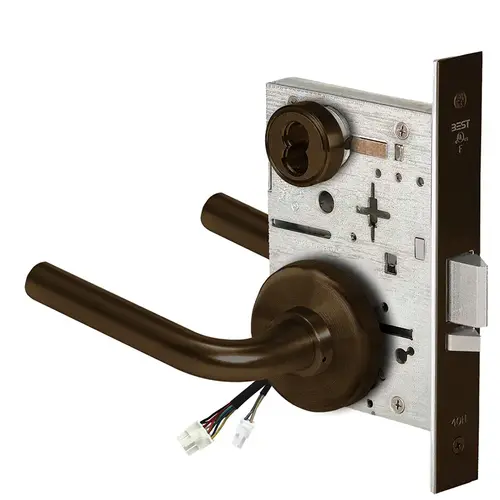 Electric Mortise Lock Dark Bronze Painted