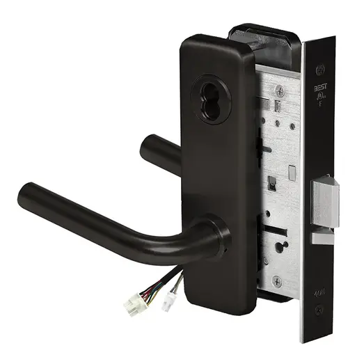 Electric Mortise Lock Flat Black Coated