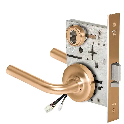 Electric Mortise Lock Satin Bronze Clear Coated