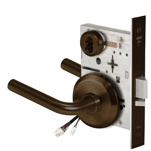 Electric Mortise Lock Dark Bronze Painted