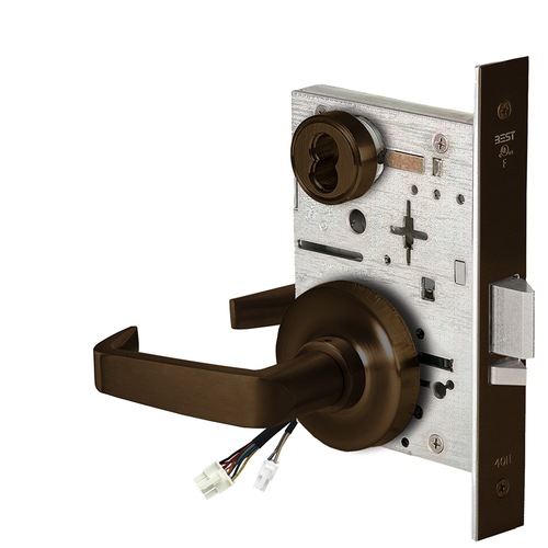 Electric Mortise Lock Dark Bronze Painted