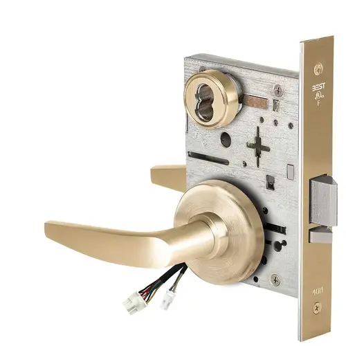 Electric Mortise Lock Satin Brass