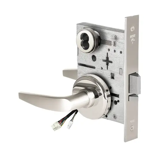 Electric Mortise Lock Bright Stainless Steel