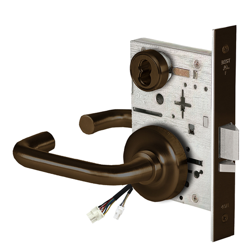 Electric Mortise Lock Dark Oxidized Satin Bronze Oil Rubbed