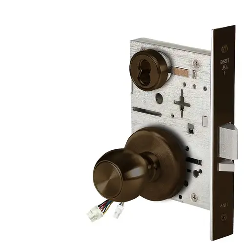 Electric Mortise Lock Dark Bronze Painted