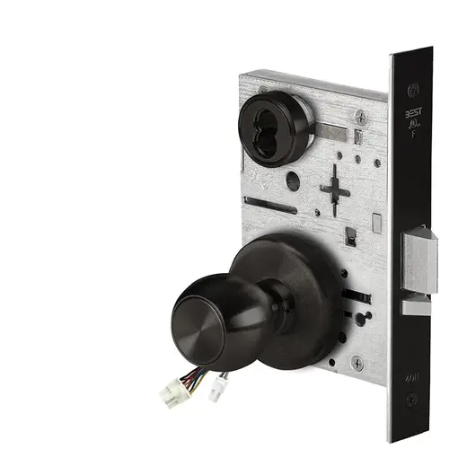 Electric Mortise Lock Flat Black Coated