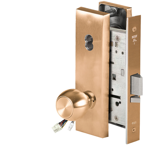 Electric Mortise Lock Satin Bronze Clear Coated