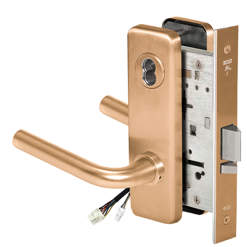 Electric Mortise Lock Satin Bronze Clear Coated