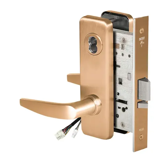 Electric Mortise Lock Satin Bronze Clear Coated