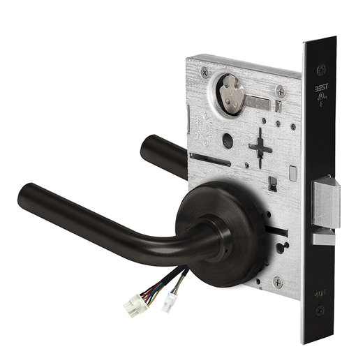 Electric Mortise Lock Flat Black Coated