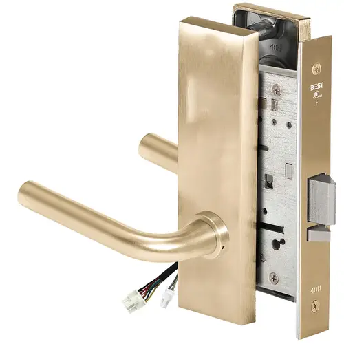 Electric Mortise Lock Satin Brass