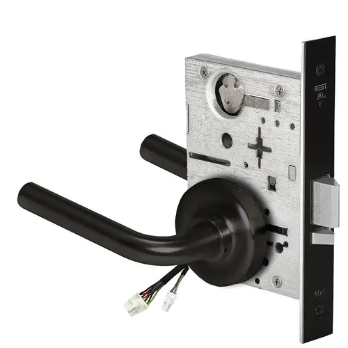 Electric Mortise Lock Flat Black Coated