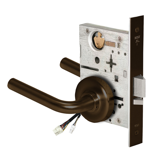 Electric Mortise Lock Dark Bronze Painted