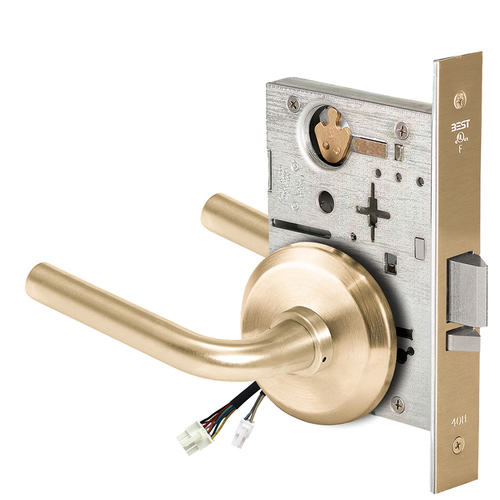 Electric Mortise Lock Satin Brass