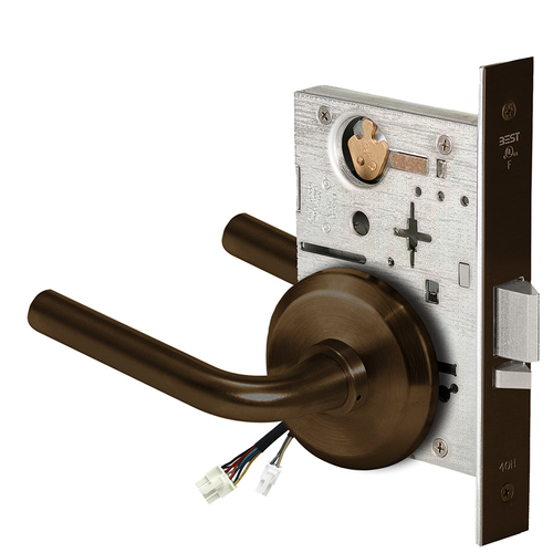 Electric Mortise Lock Dark Bronze Painted