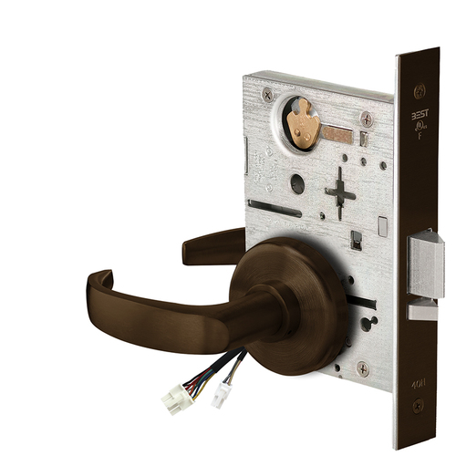 Electric Mortise Lock Dark Bronze Painted