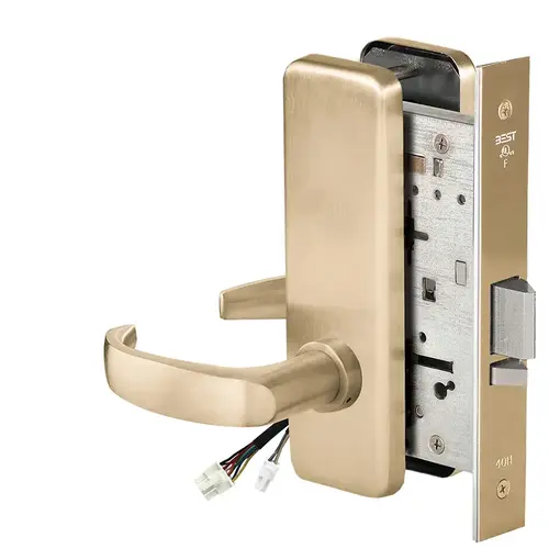 Electric Mortise Lock Satin Brass