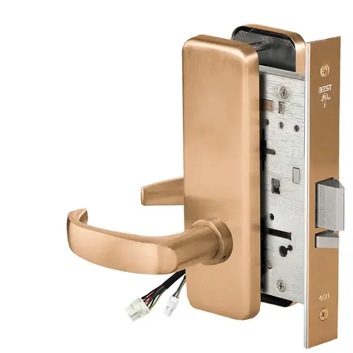 Electric Mortise Lock Satin Bronze Clear Coated