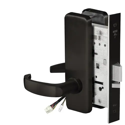 Electric Mortise Lock Flat Black Coated