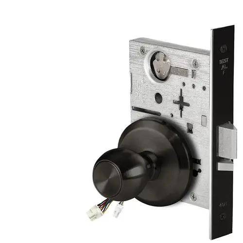 Electric Mortise Lock Flat Black Coated