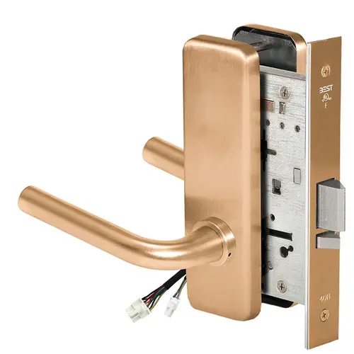 Electric Mortise Lock Satin Bronze Clear Coated