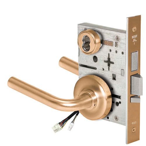 Electric Mortise Lock Satin Bronze Clear Coated