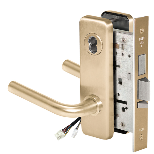 Electric Mortise Lock Satin Brass