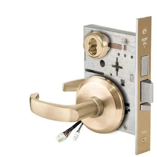 Electric Mortise Lock Satin Brass