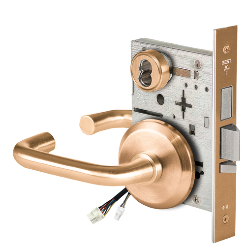 Electric Mortise Lock Satin Bronze Clear Coated