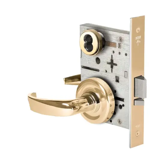 Mortise Lock Bright Brass