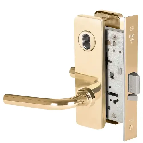 Mortise Lock Bright Brass