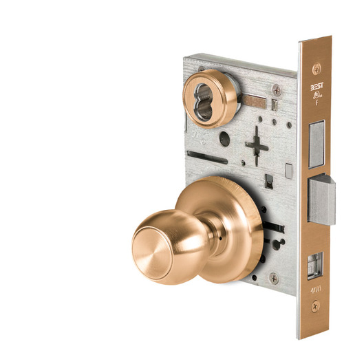 Mortise Lock Satin Bronze Clear Coated