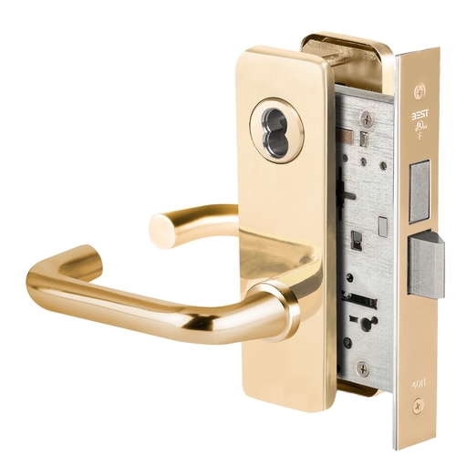 Mortise Lock Bright Brass