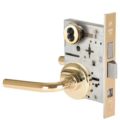 Mortise Lock Bright Brass