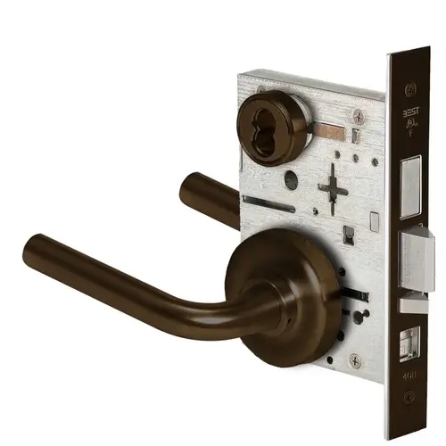 Mortise Lock Dark Bronze Painted