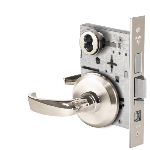 Mortise Lock Bright Nickel Plated Clear Coated