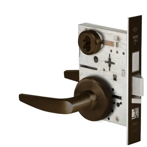 Mortise Lock Dark Bronze Painted