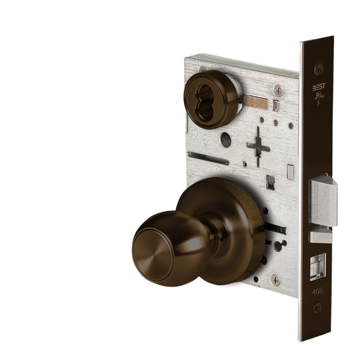 Mortise Lock Satin Bronze Blackened Satin Relieved Clear Coated