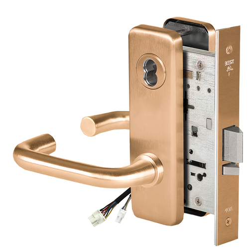 Electric Mortise Lock Satin Bronze Clear Coated