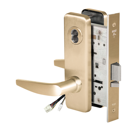 Electric Mortise Lock Satin Brass