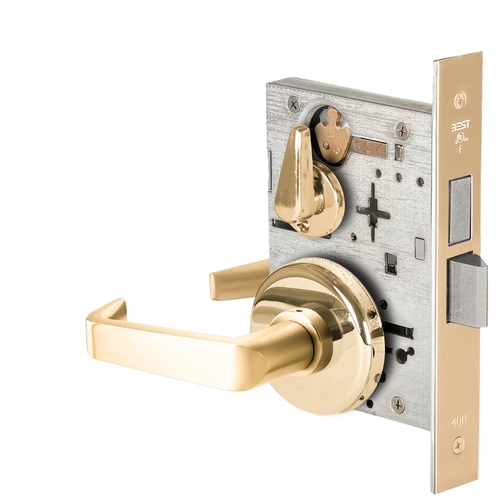 Mortise Lock Bright Brass